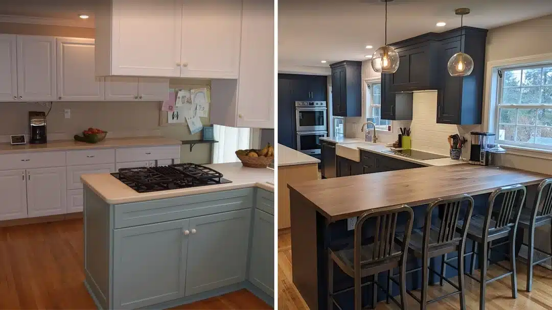 Before and After Pics Kitchen Renovation